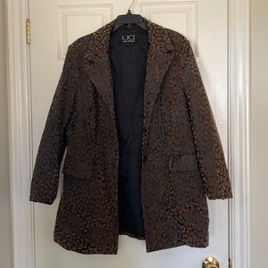 Vintage Animal-Print Blazer/Jacket
